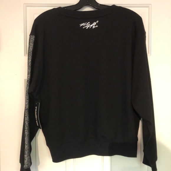 Karl Lagerfeld black crew neck- Size M - Picture 6 of 8